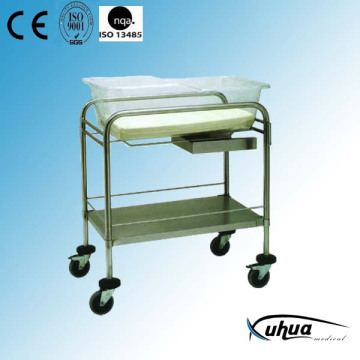 Hospital Furniture, Stainless Steel Hospital Bassinet Trolley (D-3)